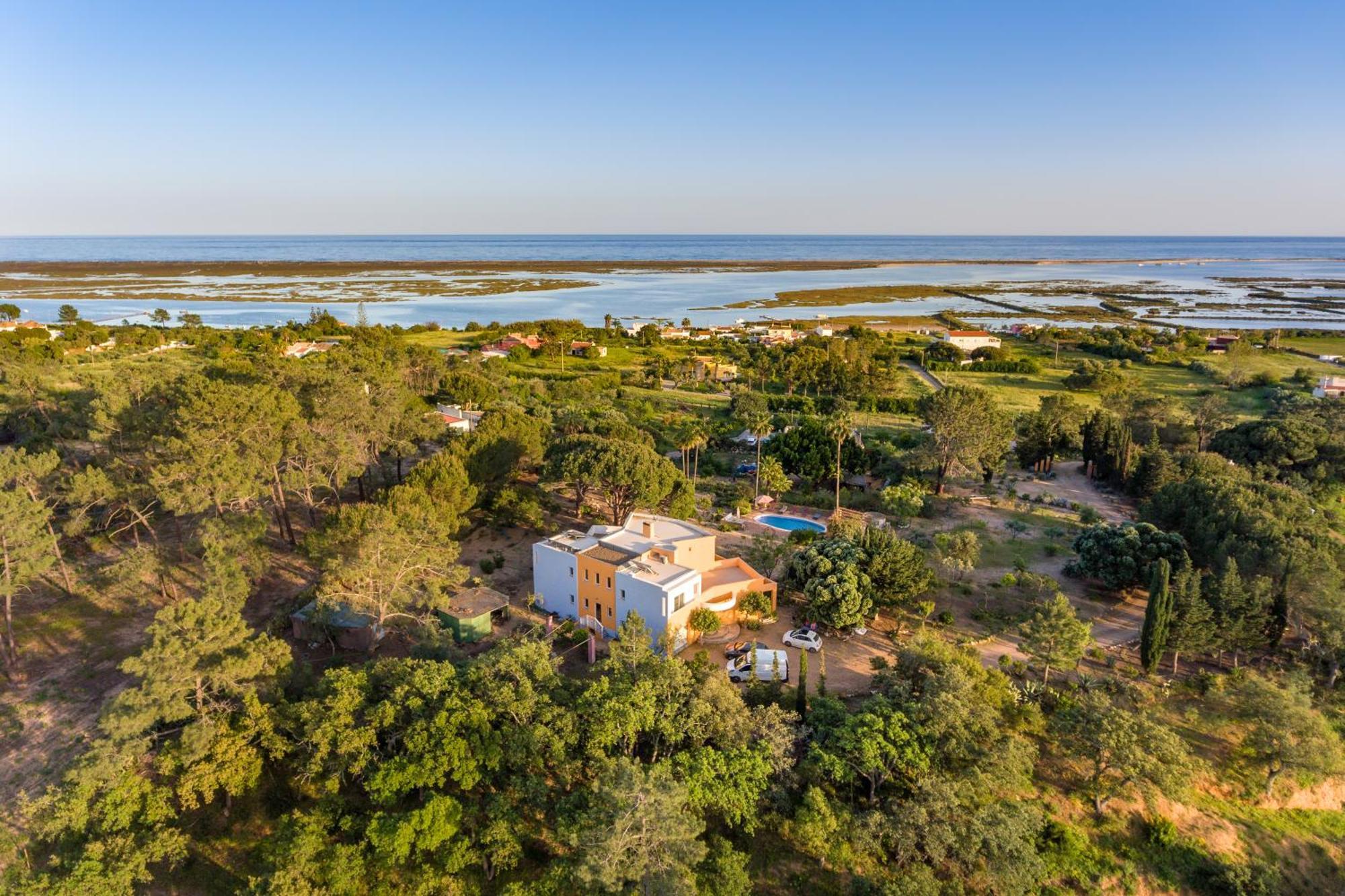 Meia Lua - Your Private Artsy Paradise Overlooking The Ria Formosa With Pool And Sea Views Near Barril Beach, Tavira لوز دي تافيرا المظهر الخارجي الصورة